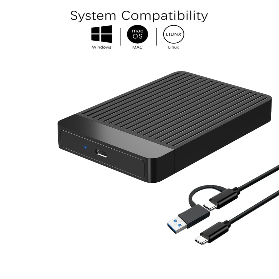 Amazon.com: Tianken 1TB Ultra Slim Portable External Hard Drive